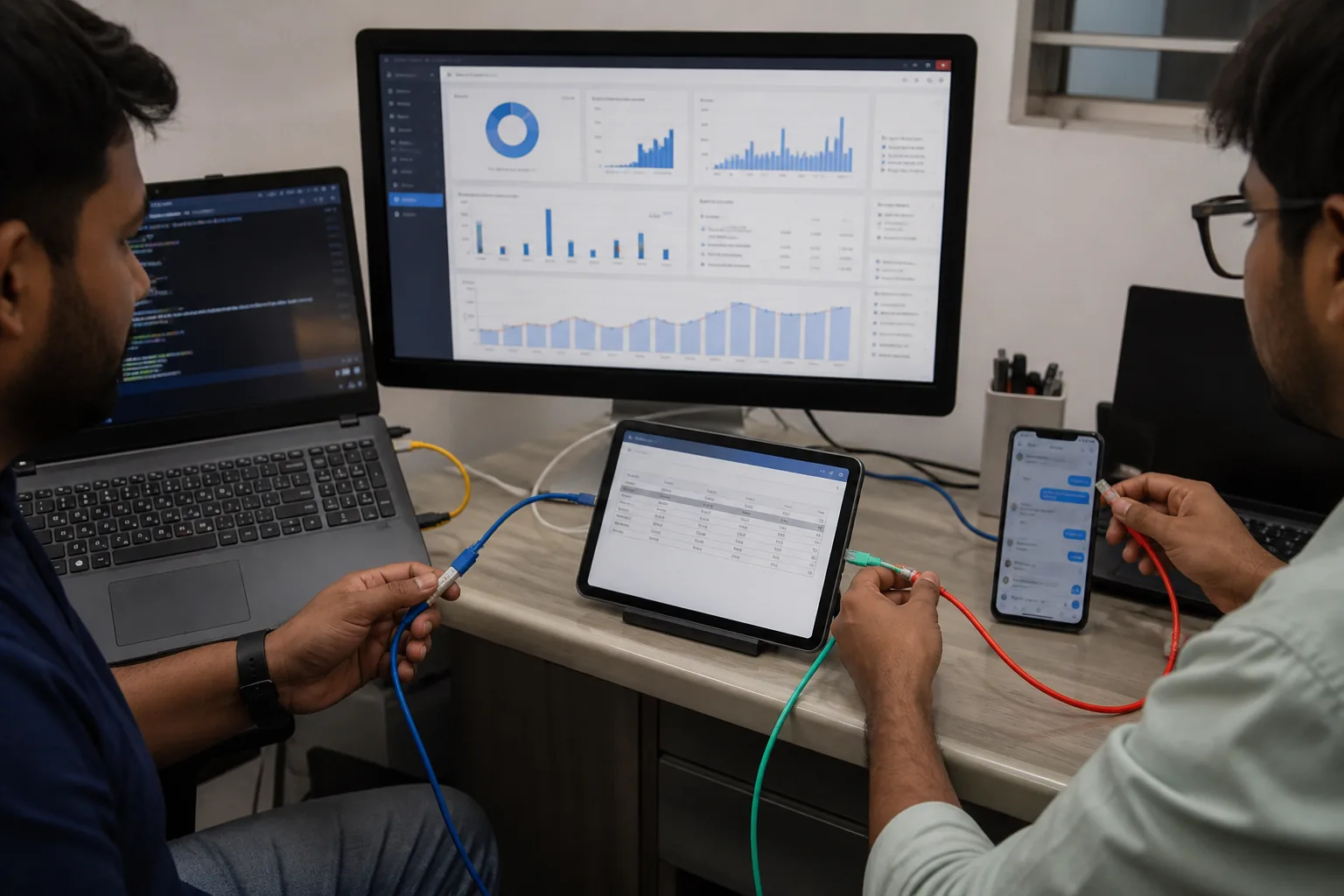 Desarrolladores conectan visualmente un CRM, un sistema de inventario y mensajería desde varios dispositivos